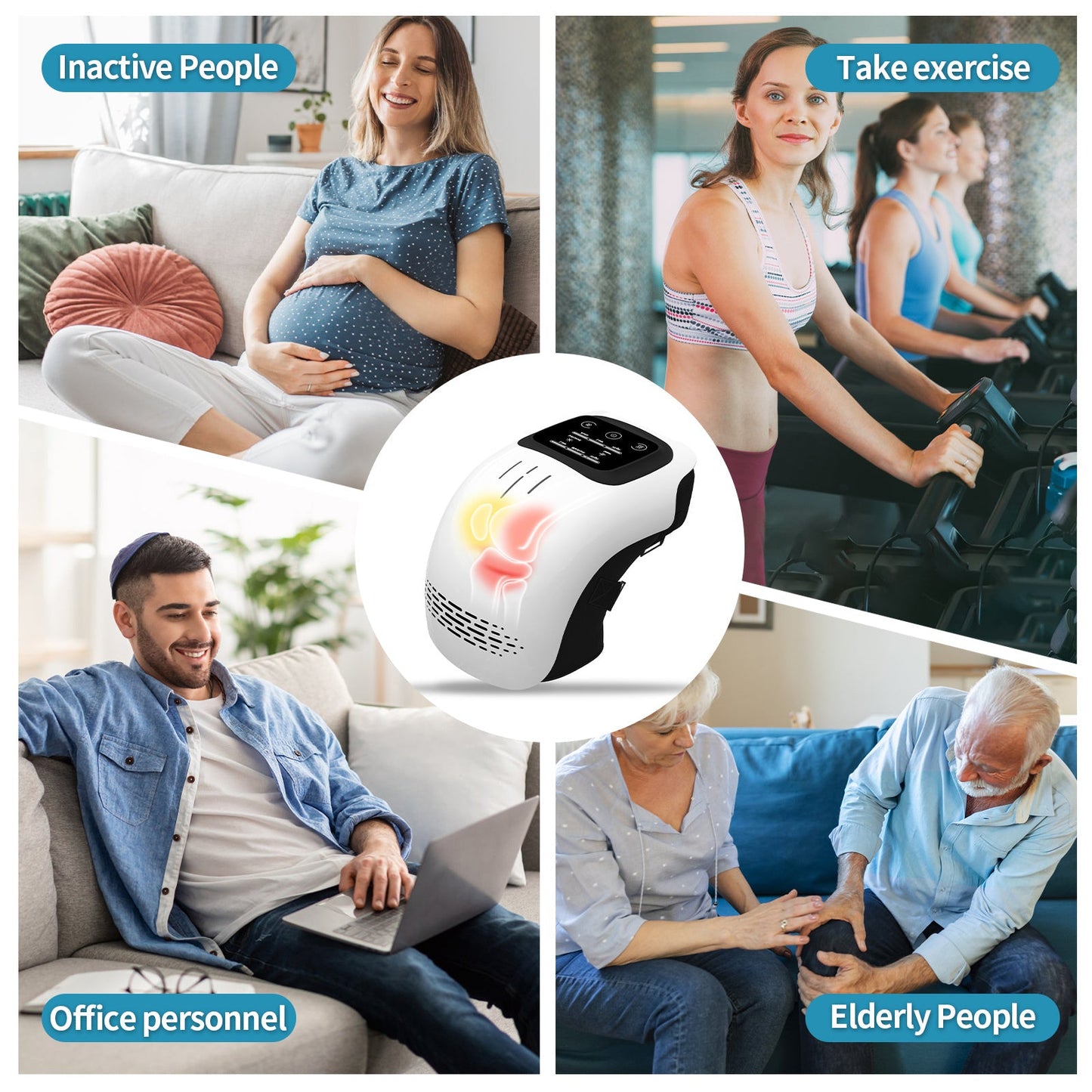 Intelligentes elektrisches Kniemassagegerät mit Infrarottherapie