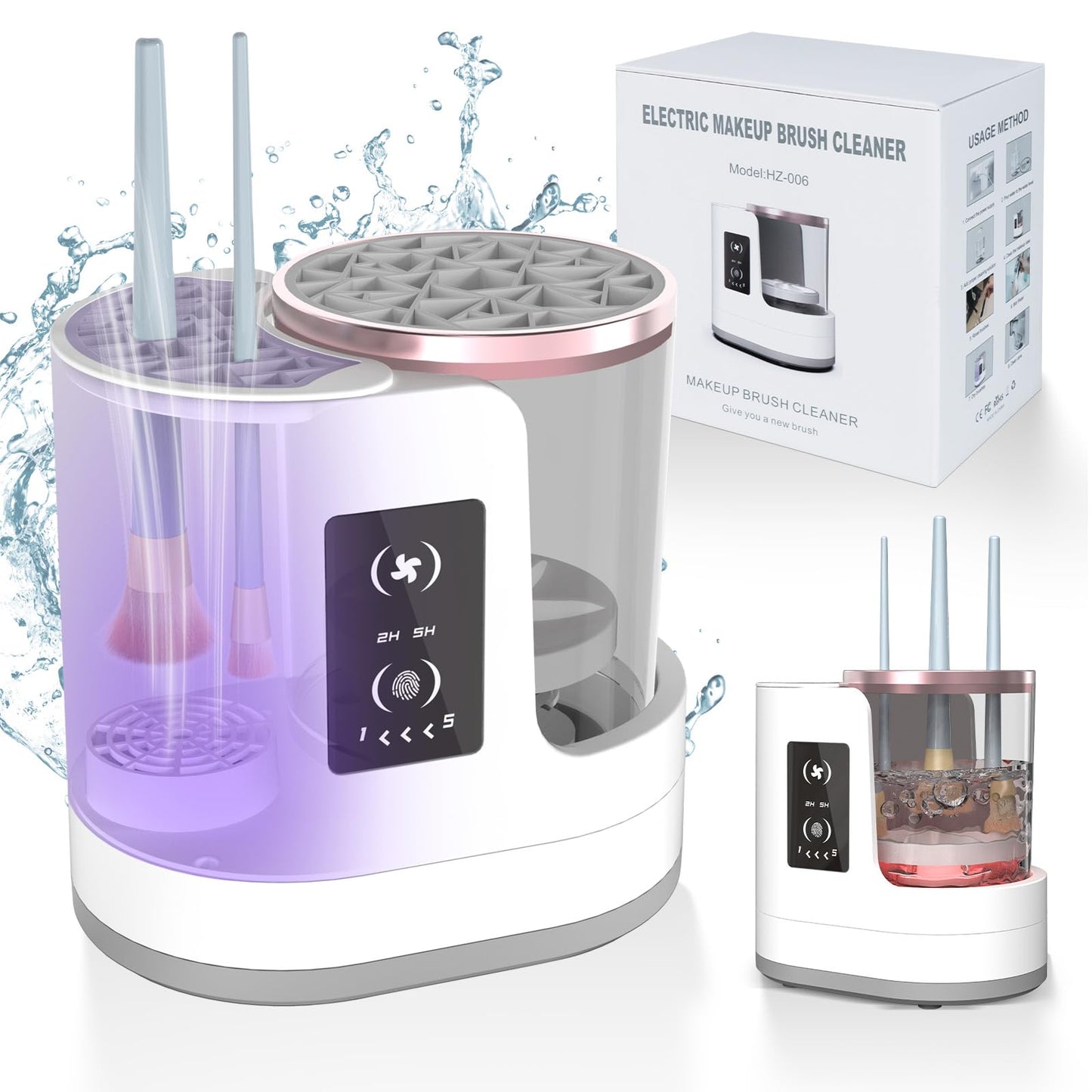 Lova-mika® Pro – Nettoyeur et séchoir automatique pour pinceaux de maquillage