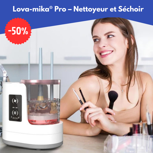 Lova-mika® Pro – Nettoyeur et séchoir automatique pour pinceaux de maquillage